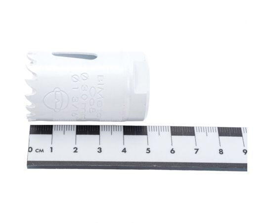 Коронка биметаллическая крупный зуб (30 мм, 38 мм, HSSE, М42) №017 Профоснастка 80101017 – изображение 2