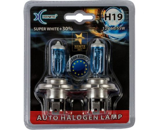 Автомобильная лампа XENITE H19, SUPER WHITE+30%, 2 шт. 1007150 – изображение 2