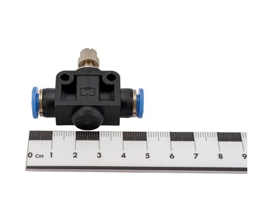 Фитинг-дроссель (пневмодроссель) цанговый 6 мм SHPI SCF 06 – изображение 3