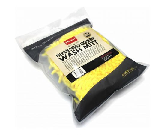 Микрофибровая варежка для мойки кузова MaxShine 1120003Y желтая с серым, 24x17 см 020827 – изображение 5