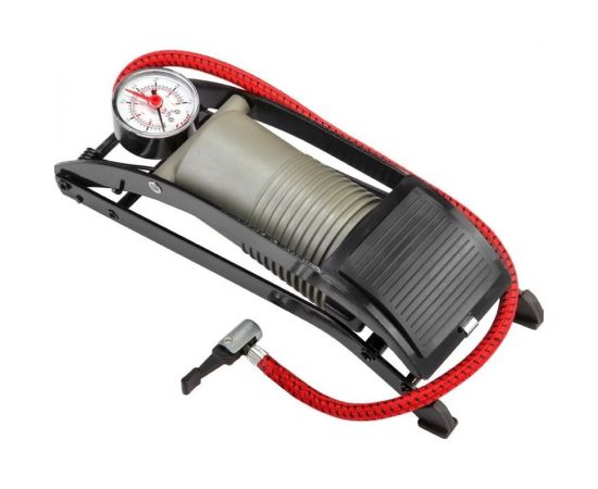 Напольный ножной насос STELS (13542) FP9807C пластиковый, с манометром, серый 320041 