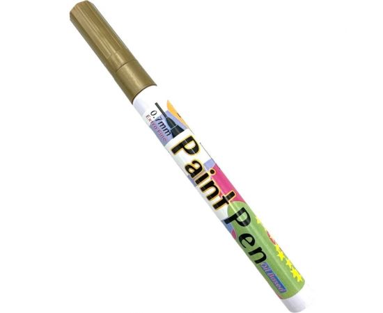 Маркер-краска по металлу с тонким наконечником Flysea Paint Marker FS-177, 0.7 мм, золотой FS-177-gold 