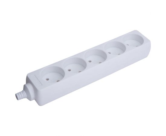 Розеточная колодка General Lighting Systems GSB-16-5-IP20, 16А, 5 мест, без заземления, без выключателя 470023 