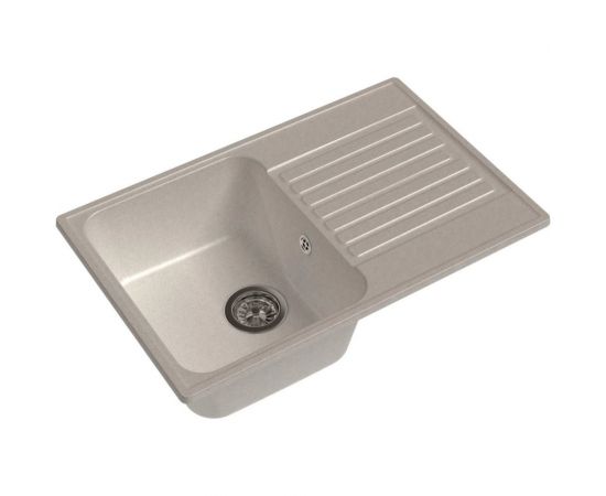 Мойка GranFest QUARZ чаша+кр 740*480 белый 78 