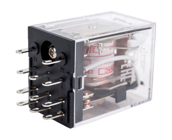 Промежуточное реле CHINT JZX-22F(D) 3 конт. с инд. LED 5А 220В AC 285361 