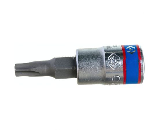 Головка-бита торцевая 1/4"", TORX с отверстием, T25Н, L=37 мм KING TONY 203725 