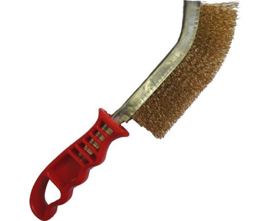 Универсальная ручная щетка OSBORN 265x140, ворс гофр латунир-я сталь 0,30 462.091-0008 