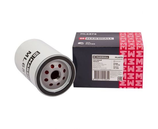 Фильтр масляный Audi A4 (B5) 95- / A6 (C4, C5) 95-, Skoda Octavia I, II 97-, VW Passat (3A) MARSHALL ML6573 