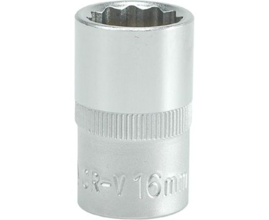 Головка торцевая короткая 12 гранная (16 мм; CrV; 1/2DR) YATO YYT-1278 