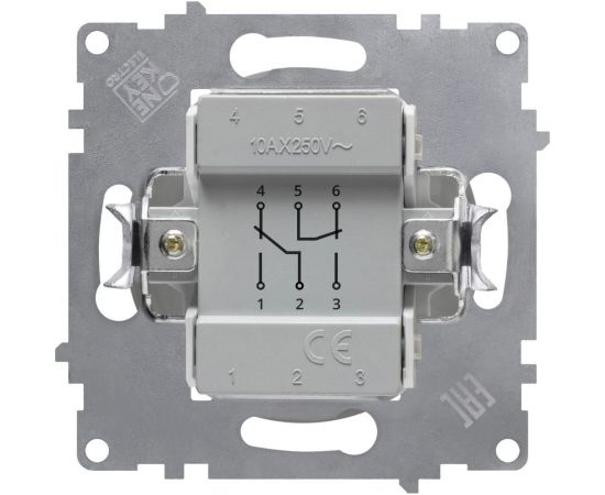 Переключатель OneKeyElectro двойной, цвет чёрный 1E31601303 2172823 – изображение 2