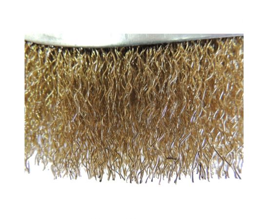 Универсальная ручная щетка OSBORN 265x140, ворс гофр латунир-я сталь 0,30 462.091-0008 – изображение 2