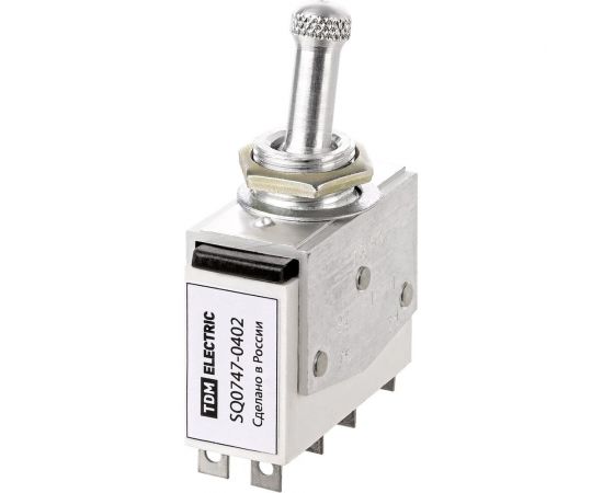 Выключатель-тумблер TDM тв1-4 2p 250 в 5 а (8c) on-off с фиксацией (4з) SQ0747-0402 – изображение 6