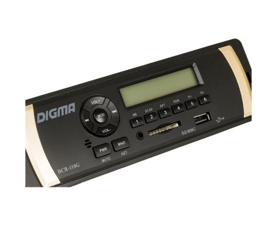 Автомагнитола DIGMA DCR-110G 1DIN 4x45Вт 479882 – изображение 4