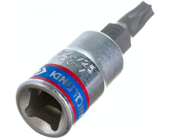 Головка-бита торцевая 1/4"", TORX с отверстием, T25Н, L=37 мм KING TONY 203725 – изображение 3