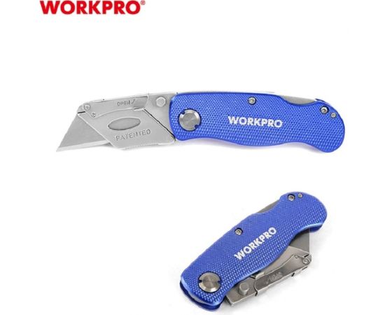 Алюминиевый складной нож общего назначения WORKPRO трапеция W011004 – изображение 4