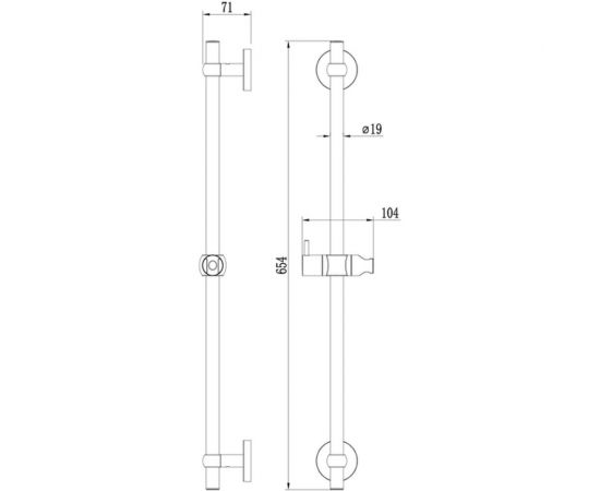 Стойка для душа Milardo Niagara NIA6500M17 – изображение 2