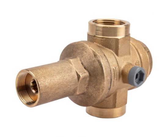 Редуктор давления муфтовый ICMA S.P.A. с боковым подключением манометра, max t=90, max 40 бар, выход 1-6 бар, внутренняя резьба 1"" 246 /91246AF05 – изображение 5