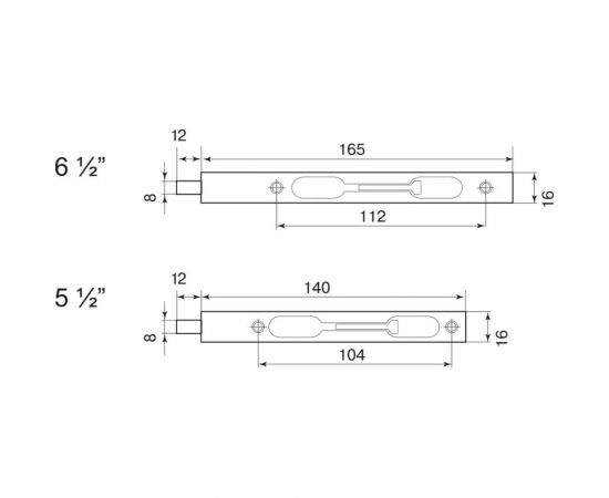 Ригель Palladium 5-1/2" PC матовый хром УТ-00000026 – изображение 2