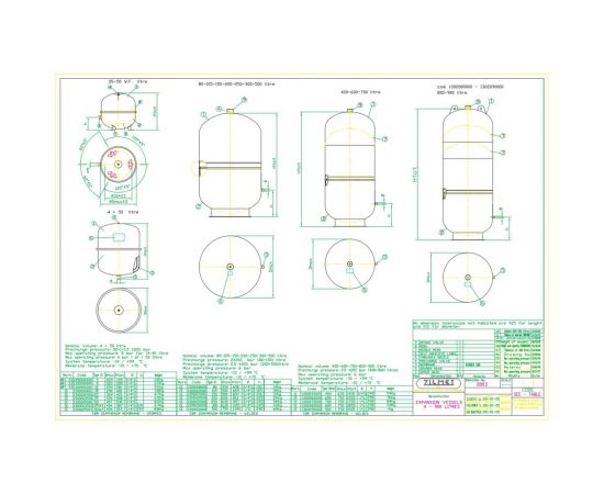 Расширительный бак CAL-PRO 8 л, 5 Бар, 3/4""G, красный ZILMET 1300000800 – изображение 2