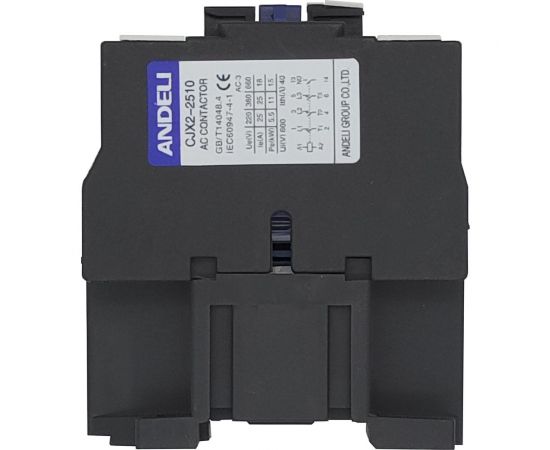 Контактор ANDELI CJX2-2510 25A 24В/AC3 1но 50Гц ADL08-038 – изображение 3