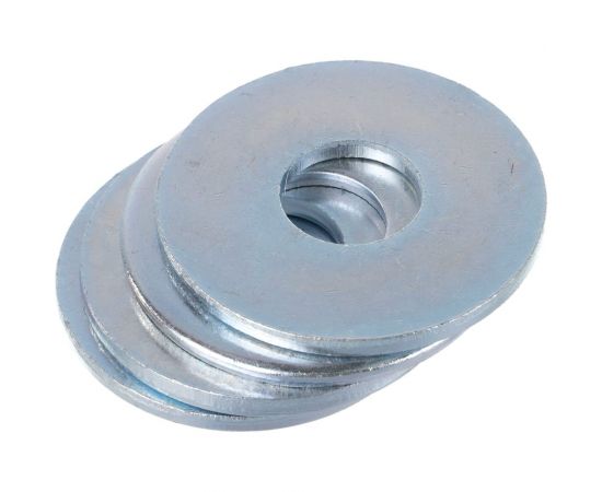 Плоская шайба Стройметиз 24 DIN 9021 усиленная цинк уп. 1 кг 0324902112 – изображение 2
