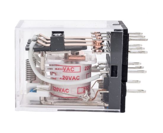 Промежуточное реле CHINT JZX-22F(D) 3 конт. с инд. LED 5А 220В AC 285361 – изображение 2