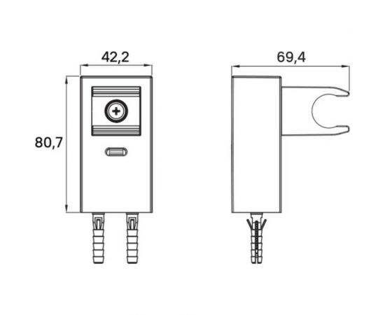 Держатель для лейки IDDIS Slide хром SLICL00i53 – изображение 2