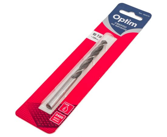 Сверло по металлу (7х69х109 мм) Optim 360070 – изображение 4