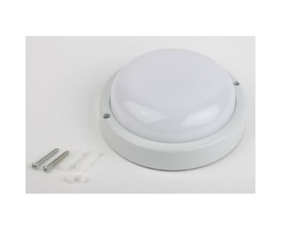 Светодиодный настенно-потолочный ЖКХ светильник ЭРА SPB-201-0-65K-018 IP65, D 210 мм, рассеиватель матовый, Б0054580 – изображение 6