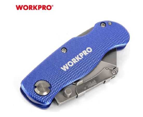 Алюминиевый складной нож общего назначения WORKPRO трапеция W011004 – изображение 6