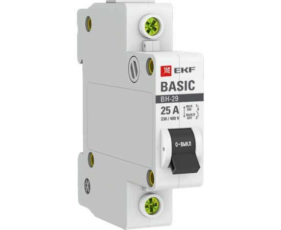 Выключатель нагрузки EKF 1P ВН-29 Basic 25А SQSL29-1-25-bas – изображение 3