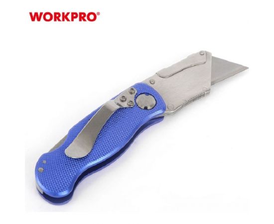 Алюминиевый складной нож общего назначения WORKPRO трапеция W011004 – изображение 5