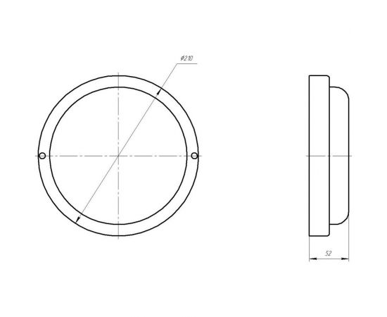 Светодиодный настенно-потолочный ЖКХ светильник ЭРА SPB-201-0-65K-018 IP65, D 210 мм, рассеиватель матовый, Б0054580 – изображение 5
