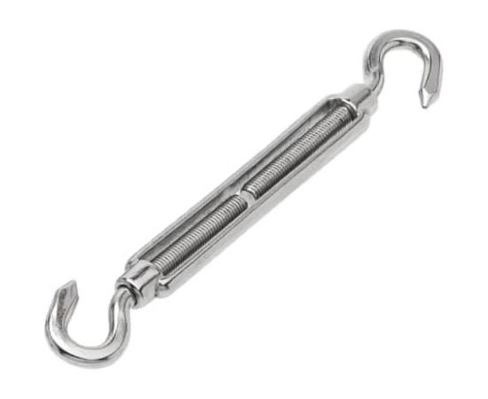 Нержавеющий талреп KREPFIELD М6, ART 9072, А4, крюк - крюк, 4 шт. 9072ВА4ТАЛРЕП6ММ-4 