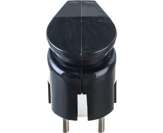 Разборная вилка General Lighting Systems GRV-P-16-С-G-B-IP20 16А угловая, с заземлением, черная IP20 470511 