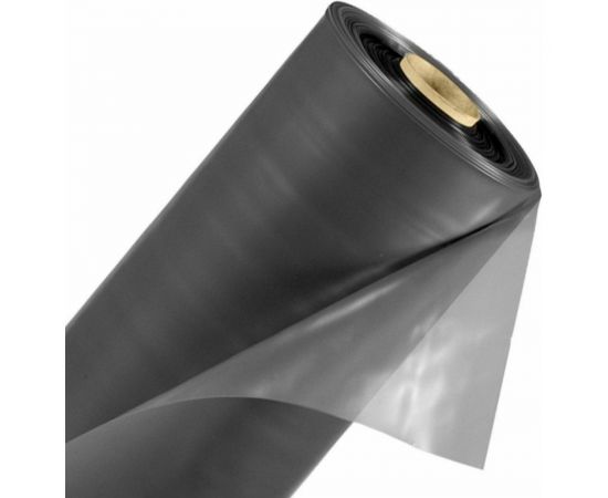 Пленка Мегапласт ширина 6 м, 200 мкм, 50 м, п/э, черная 1529 