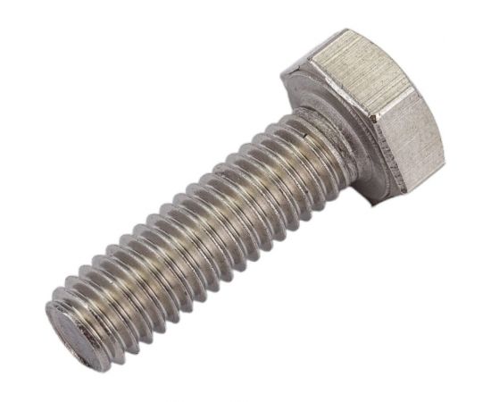 Нержавеющий болт с шестигранной головкой KREPFIELD M6x20 мм, DIN 933, А2, полная резьба, 10 шт. 933А2БОЛТ6Х20-10 