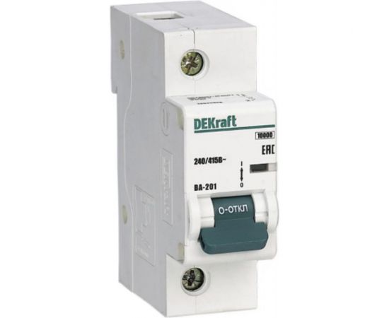 Автоматический выключатель Dekraft ВА201-1Р-100А-C 13003DEK 