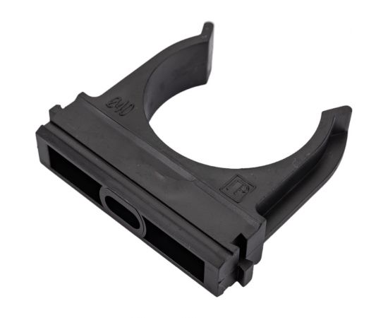 Крепёж-клипса для труб Промрукав Полистирол черная д40 15 шт. PR.02740ч 