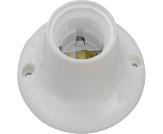 Патрон-стойка ООО "ОПТИКОМ ЭЛЕКТРИК" Е27 белый прямой 8810.0227 