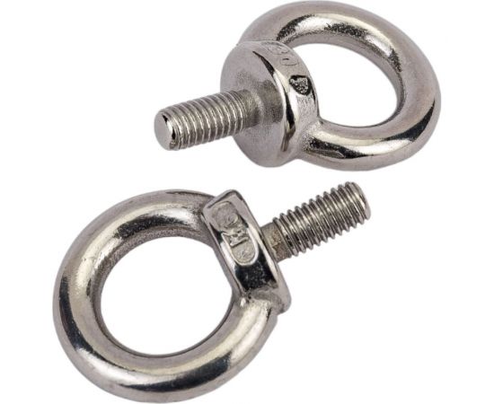 Нержавеющий рым-болт KREPFIELD М6, ART 580, А2, 2 шт. 580А2РЫМБОЛТМ6-2 