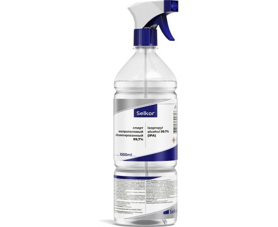 Спирт изопропиловый абсолютированный с триггером Selkor 1 л 36890 