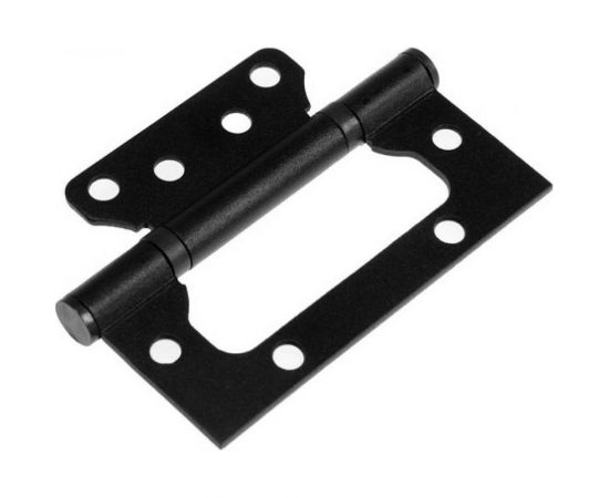 Петля-бабочка ТУНДРА 100x75x2.5 мм, универсальная, без врезки, цвет черный, 2 шт. 7121735 – изображение 4