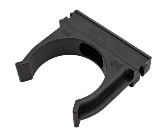 Крепёж-клипса для труб Промрукав Полистирол черная д40 15 шт. PR.02740ч – изображение 3