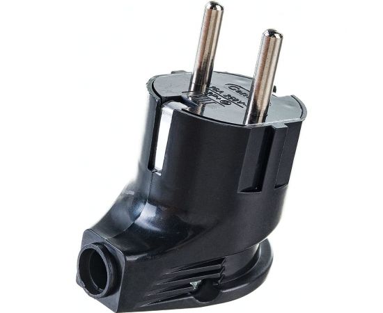 Разборная вилка General Lighting Systems GRV-P-16-С-G-B-IP20 16А угловая, с заземлением, черная IP20 470511 – изображение 3