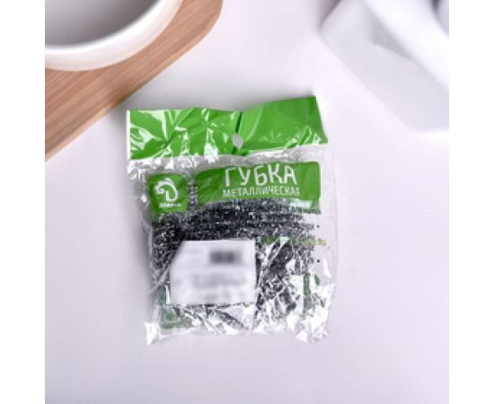 Металлическая губка Доляна спираль 15 гр 647015 – изображение 2