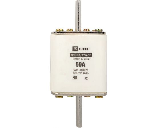 Плавкая вставка EKF ППН-37 400/50А габарит 2 PROxima fus-37/400/50 – изображение 4