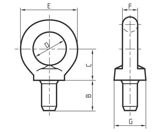 Рым болт CERTEX M6 DIN580 NS06R – изображение 2