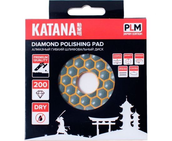 Алмазный гибкий шлифовальный круг АГШКИ Katana 100 мм, P200 Profi Level Master 00-00001833 – изображение 3