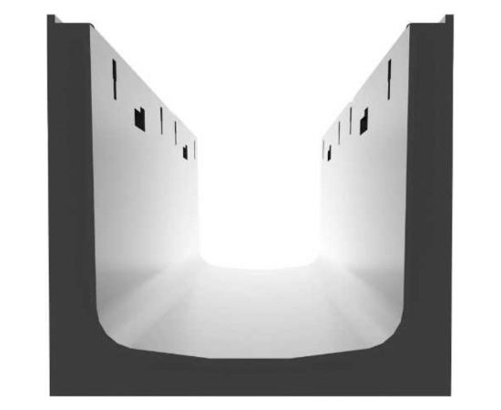 Водоотводный лоток Gidrolica DN 150, 1000х196х185 мм - пластиковый 816 – изображение 3